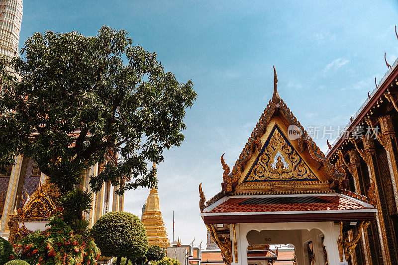 泰国曼谷的Wat Phra Kaew古庙